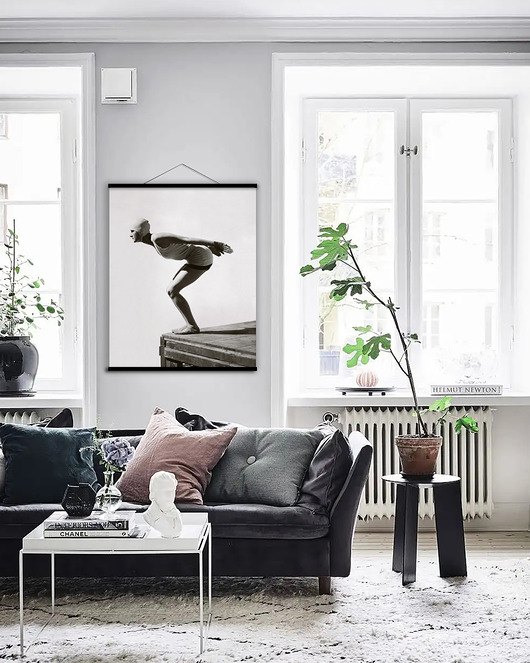 grafiki i ilustracje Duży obraz na płótnie - Zdjęcie pływaczki