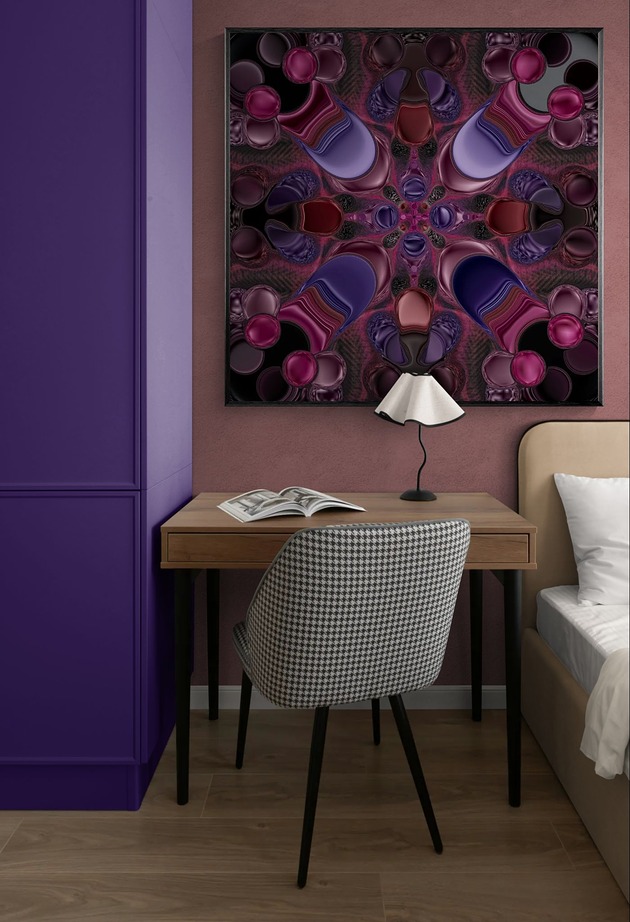 grafiki i ilustracje Liquid Symmetry #6, autorski graficzny obraz