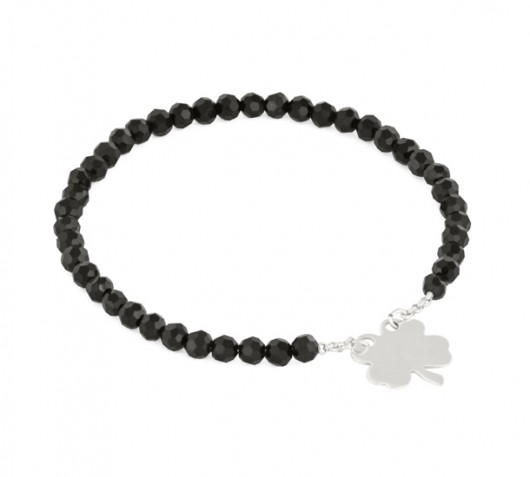 Celebrate - Black crystals with clover. Lavoga
