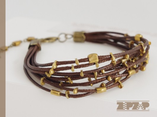 ZIPZAP bransoletka DROBINKI BROWN gxnet