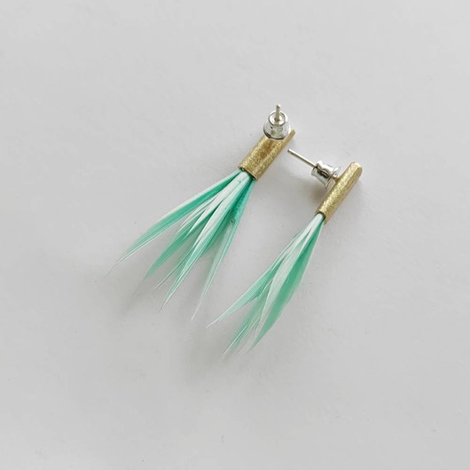 kolczyki z piórami PIÓRKO kolczyki