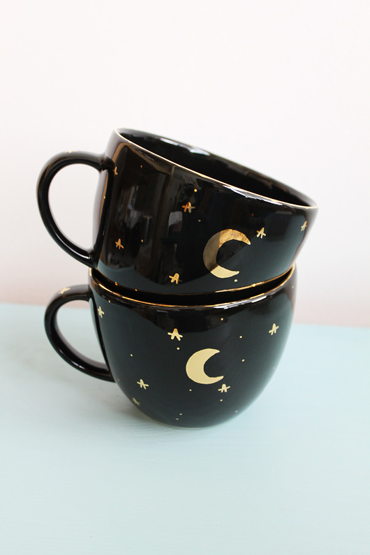 Ceramiczny duży kubek czarny 500 ml ELEMTHEBRAND