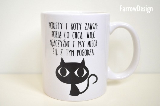KUBEK Kobiety i kota FarrowDesign