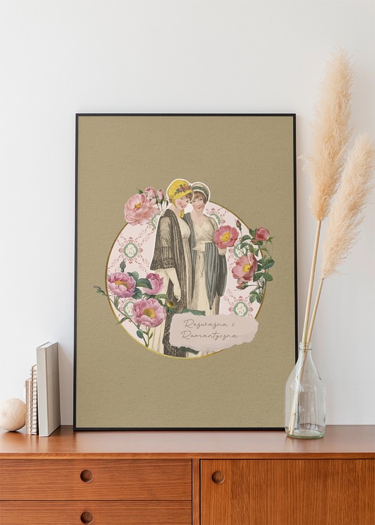 plakaty Plakat Kolaż Jane Austen Rozważna i Romantyczna