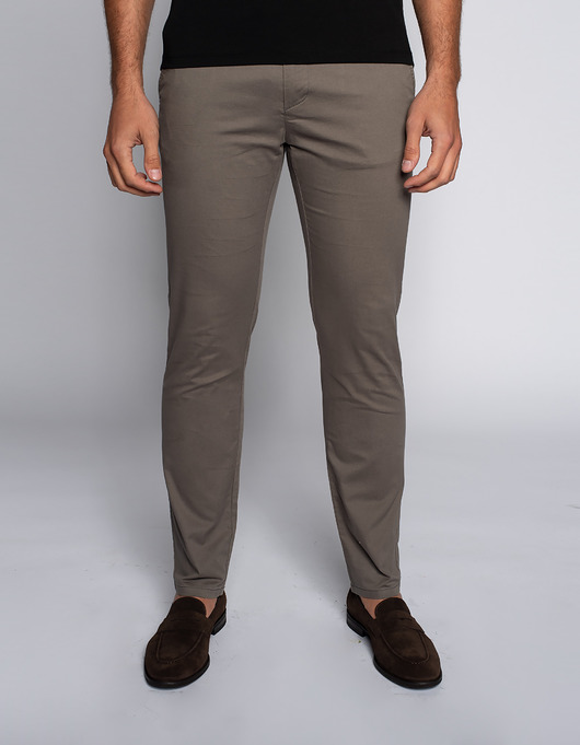 spodnie męskie Spodnie męskie rassano oliwkowy classic fit