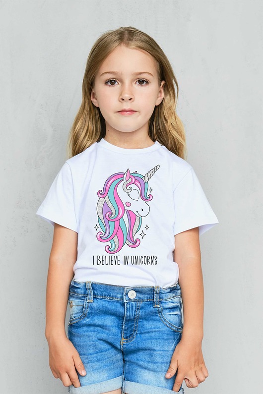 t-shirty dla dziewczynki Koszulka dziecięca  I believe in unicorns
