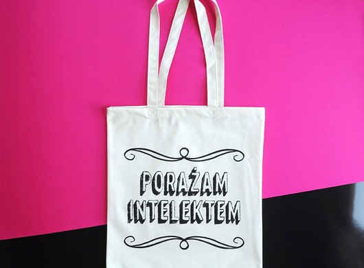 torby na zakupy Porażam intelektem, torba zakupowa