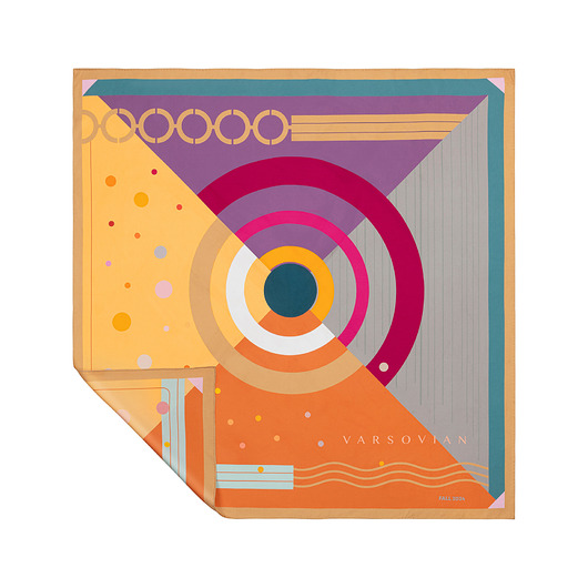 apaszki Kompozycja jesienna ręcznie rolowana, dwustronna