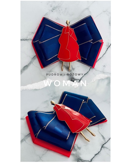 broszki Brosza WOMAN w stylu Pop Art z artystyczną Kobietą