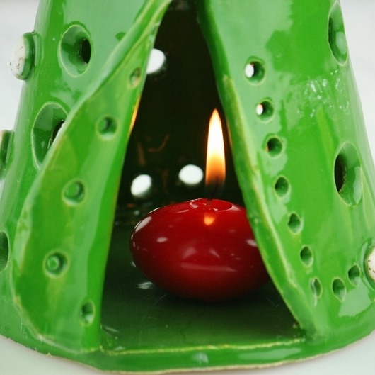 Choinka Lampion ceramiczny świąteczny patrycja styrna