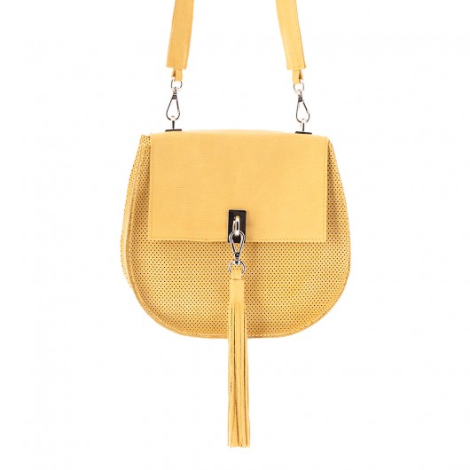 Torebka skórzana żółta BOHO  MyBag