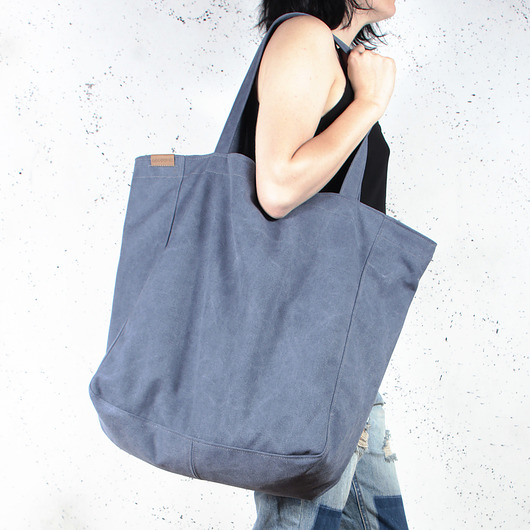 Big Lazy bag torba ciemnoniebieska na zamek hairoo