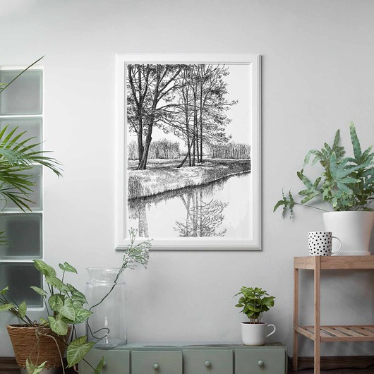 grafiki i ilustracje Pejzaż 50x70