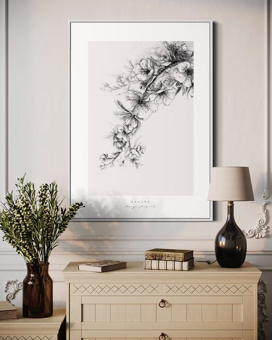grafiki i ilustracje Sakura / Fine Art print