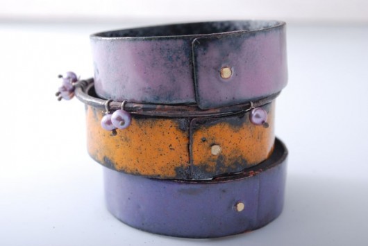 GRAPE & ORANGE - emaliowane bransolety  Dorota Oyrzanowska