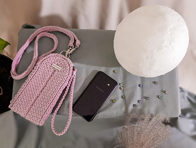 etui na telefon Torebka - case na telefon Phases, pudrowy róż