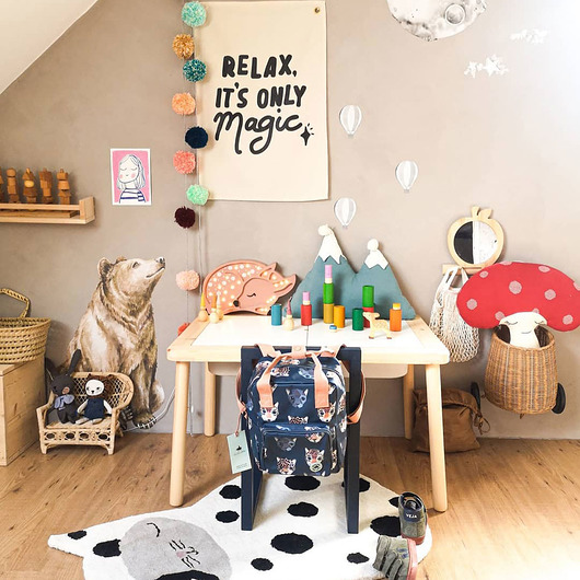 naklejki ścienne do pokoju dziecka Mr. Bear Naklejka Na Dobranoc