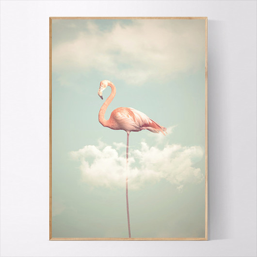 Plakat FLAMING 30x40 CM MUKKO