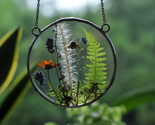 Ozdoby na ścianę Obrazek do okna lub na ścianę - łączka