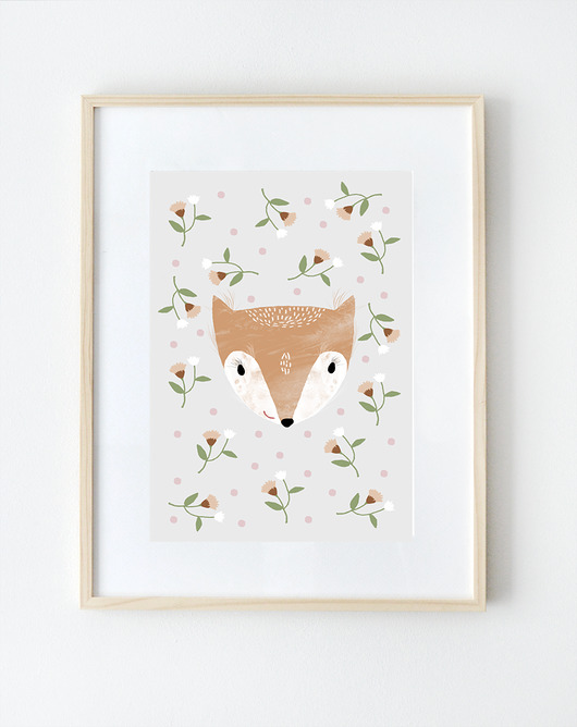 Lisek|ilustracja dla dzieci A3 Milo Mi