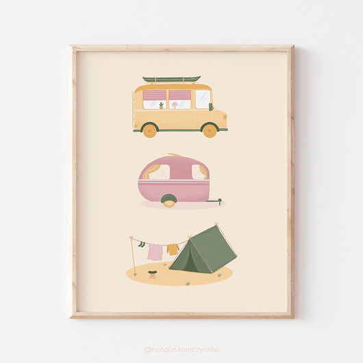 plakaty Plakat Camping Life
