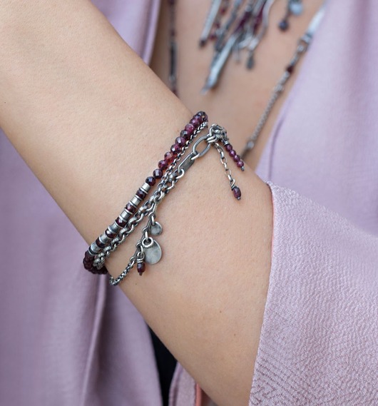 bransoletki wire wrapping Chain - bransoletka