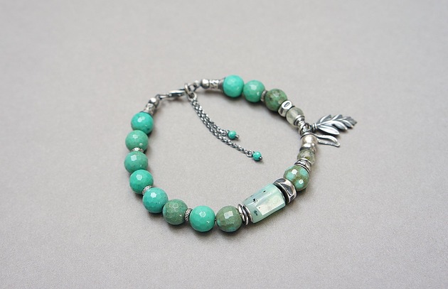 bransoletki wire wrapping Paproć vol. 4 - bransoletka