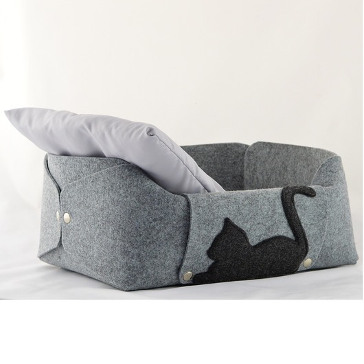 legowiska dla psów i kotów Legowisko dla kota - szare