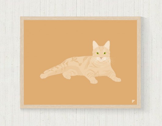 Rudy kot - gingercat 30x40 cm Follygraph