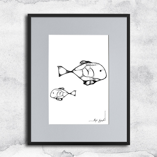 grafiki i ilustracje Autorska grafika z ramą - nr 2