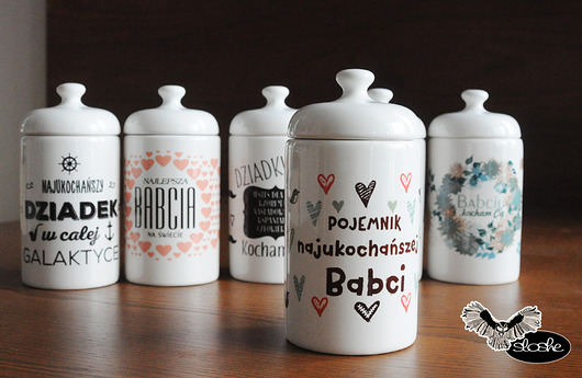 Pojemnik najukochańszej babci,  pojemnik 500ml Sowia Aleja