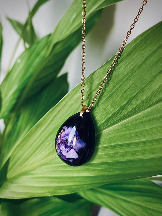 naszyjniki - inne Naszyjnik Czaroit Rozwój Duchowy Orgonit Odpromiennik