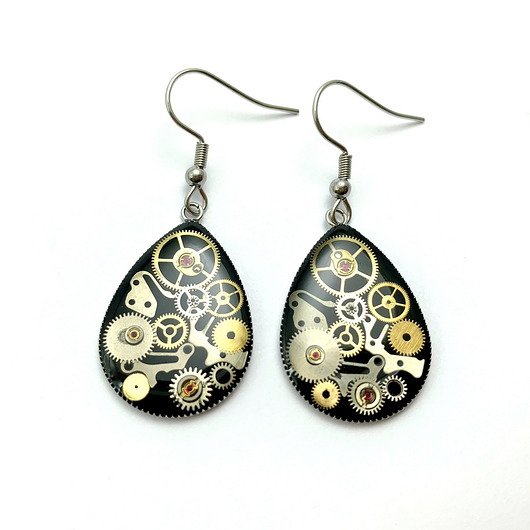 kolczyki z żywicy Kolczyki (Black)