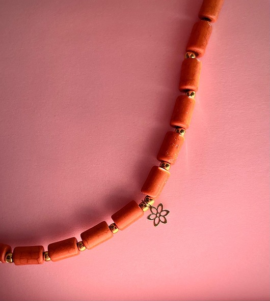 chokery Pomarańczowy choker z jaspisów