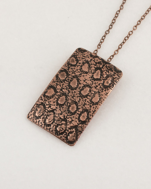 wisiory Salamandra - miedziany wisior - unikat