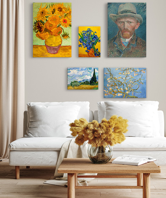 obrazy Zestaw obrazów na płótnie TAPETAMA  reprodukcja Vincent Van Gogh