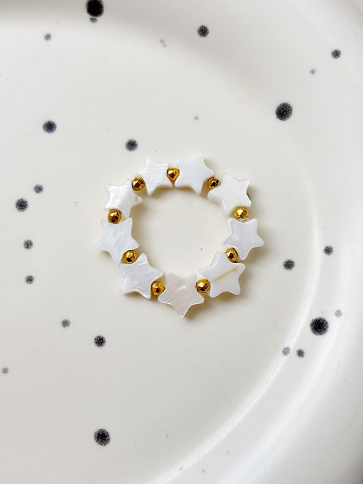 pierścionki elastyczne Pierścionek elastyczny gwiazdki