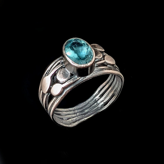 pierścionki srebrne Pierścionek szlahetny cyrkon w ornamentach srebra