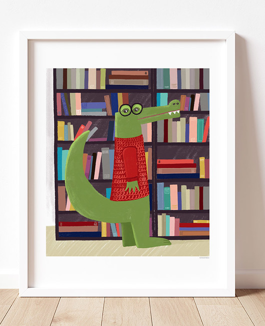 obrazy i plakaty do pokoju dziecięcego Plakat do pokoju dziecka, krokodyl