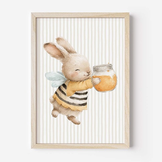 obrazy i plakaty do pokoju dziecięcego Plakat Na Ścianę Dla Dzieci Pszczółkowi Przyjaciele nr. 4