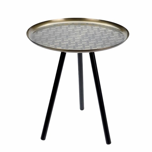 Stolik Metalowy Złoty średnica 40 cm MIA home