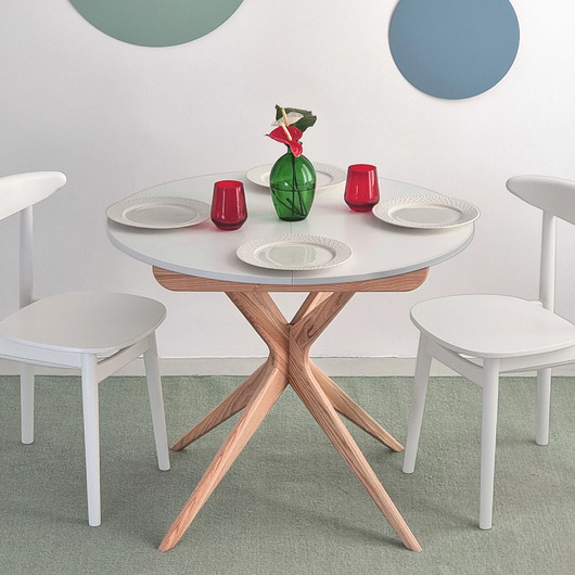 meble - stoły i stoliki - stoły Rozsuwany Okrągły Stół JUBI 90 cm