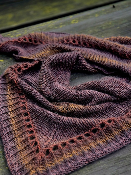 szale damskie Praliny / chusta z jedwabiem