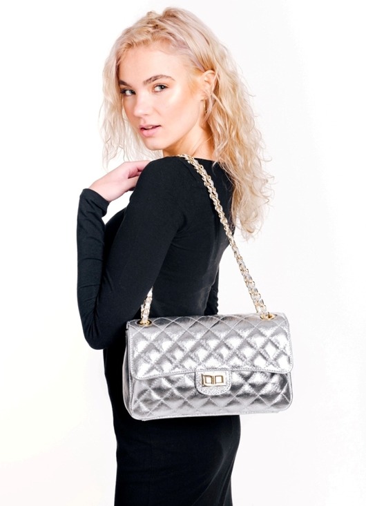 torby na ramię Torebka skórzana pikowana -  (6936)