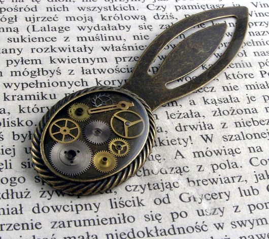 akcesoria różne Zakładka do książki - steampunk 2