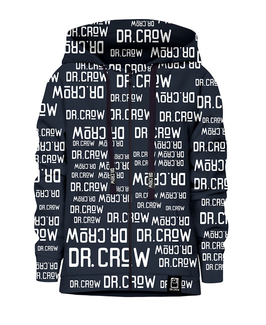 bluzy dla chłopców Bluza Zamek Chłopiec DR.CROW Logo Napisy