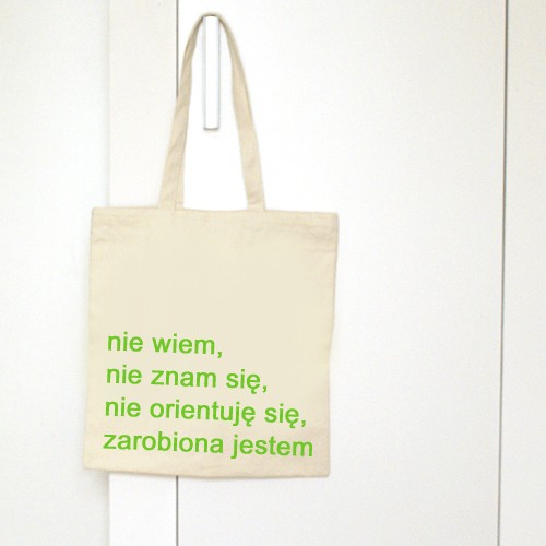 Nie wiem - torba ONE MUG A DAY