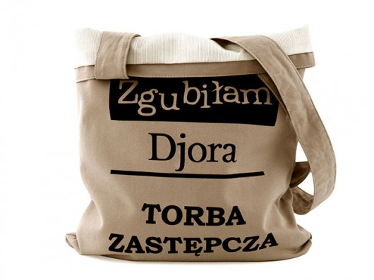Zgubiłam Djora kolor beżowy, podszewka, kieszeń BAJAGA STUDIO