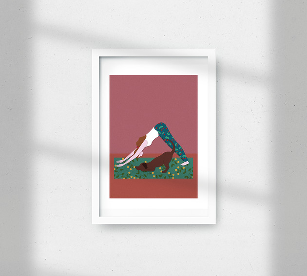 grafiki i ilustracje Joga
