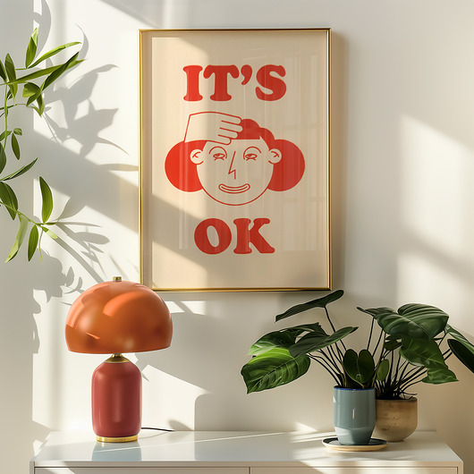 grafiki i ilustracje Plakat w stylu retro  ITs OK